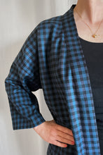 Load image into Gallery viewer, Bodil checked blue/black