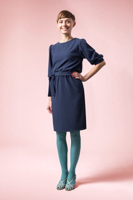 Rut blue, green buttons