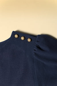 Rut blue, golden buttons